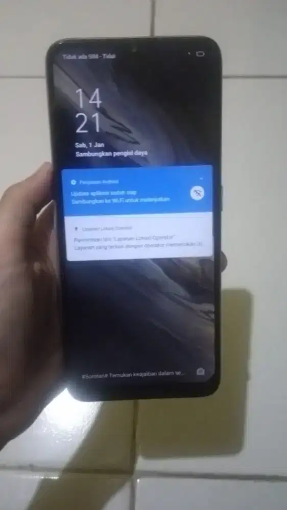Oppo A5 minus jaringan ilang