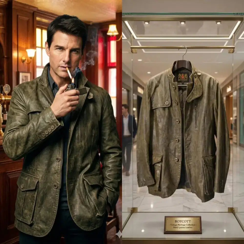 Jas blazer kulit asli