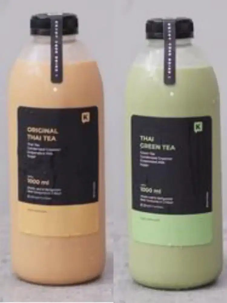 Thai tea & Thai Gren tea botol 1 liter