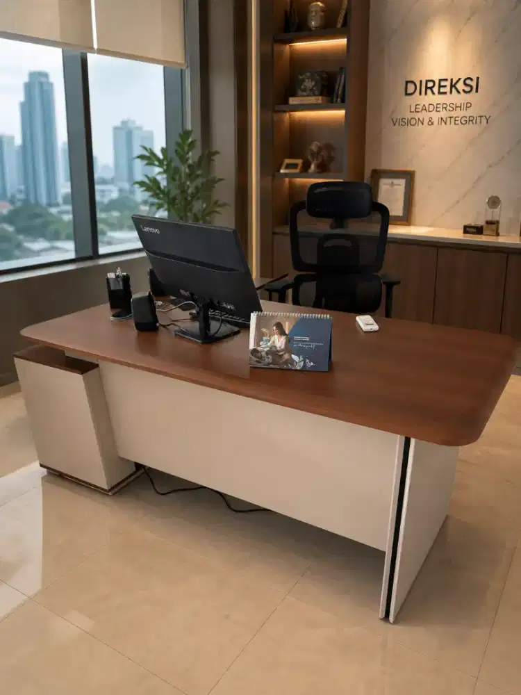 Meja kantor eksekutif modern ukuran 180 cm