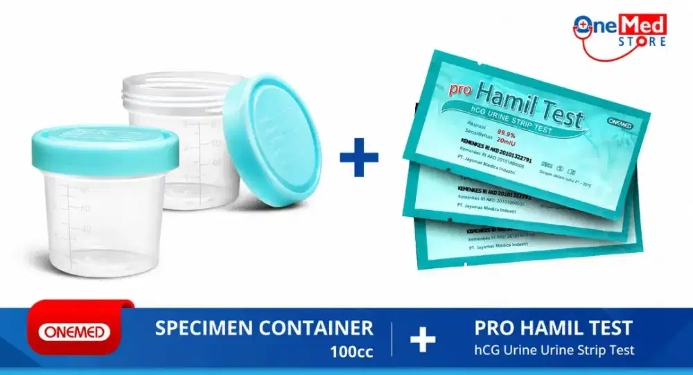 Test pack (tespek) + specimen container