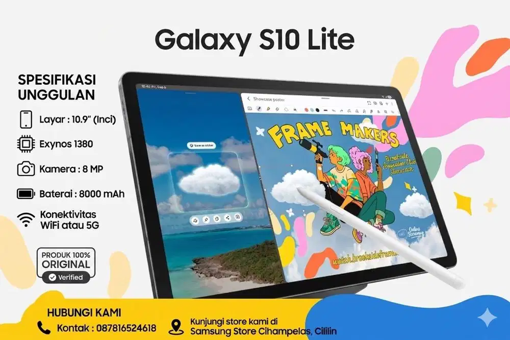 SAMSUNG GALAXY S10 LITE (WIFI ONLY) BISA KREDIT TANPA DP