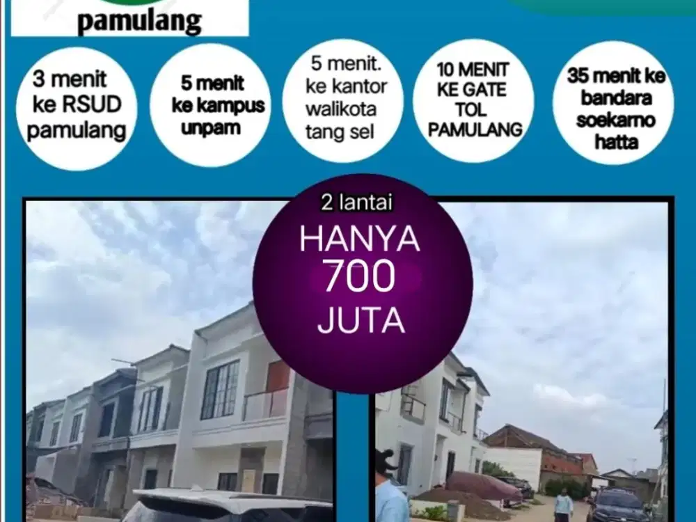 Cluster Bintaro House Pamulang New Narra Garden Spesial Penawaran Khusus Pembelian Kavling Dan Unit Rumah