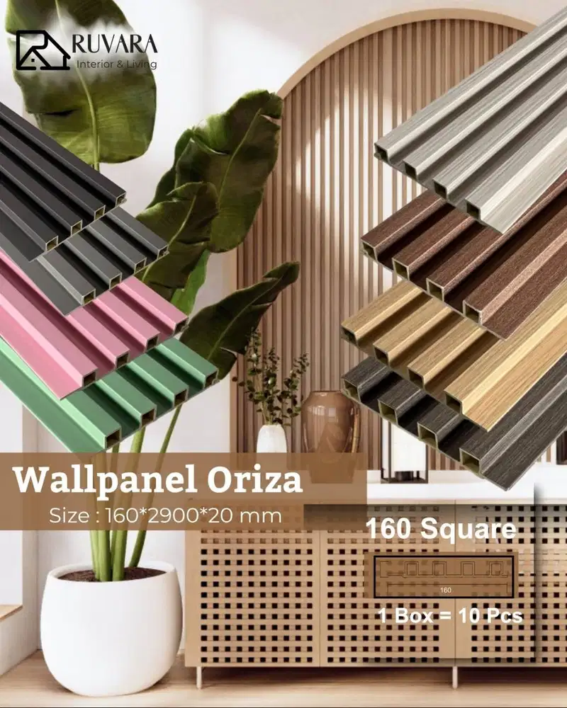 Wallpanel PVC Oriza Series | Panel Dinding WPC Premium | Ukuran 160