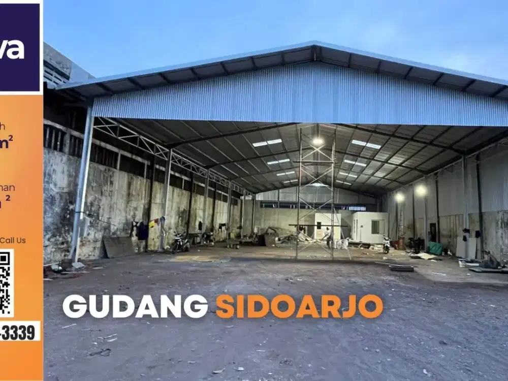 disewakan luas 1.000 m2 gudang waru selangkah tol Waru Sidoarjo