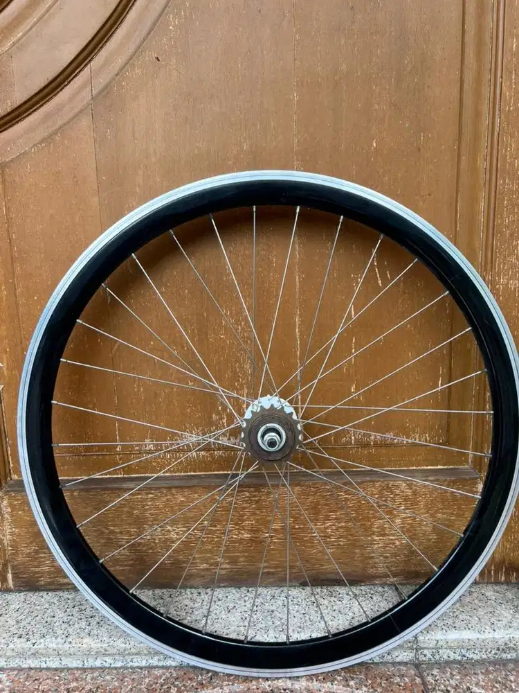 Velg sepeda fixie urban bike, Whellset Fixie Brake Single Speed