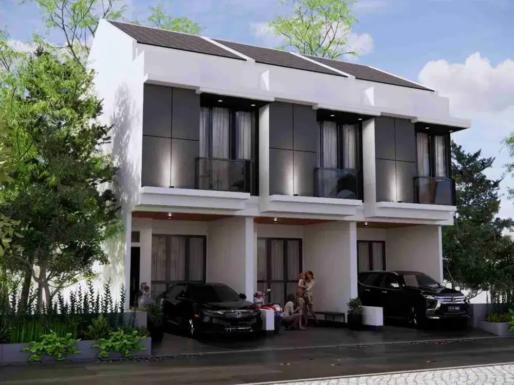 cluster ekonomi rumah baru 2lantai SHM minimalis modern jakarta pusat