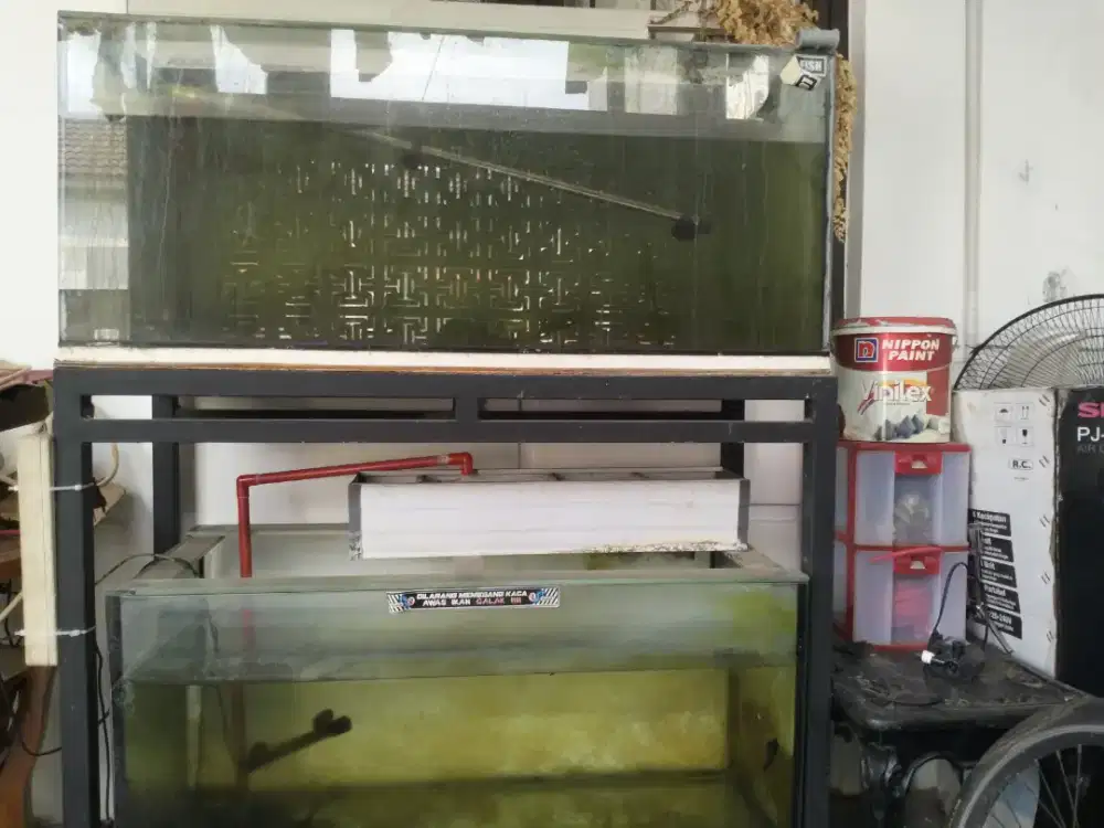 Dijual aquarium bekas 2 pcs