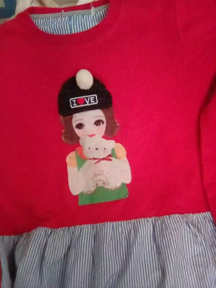Sweater girl red teddy bear