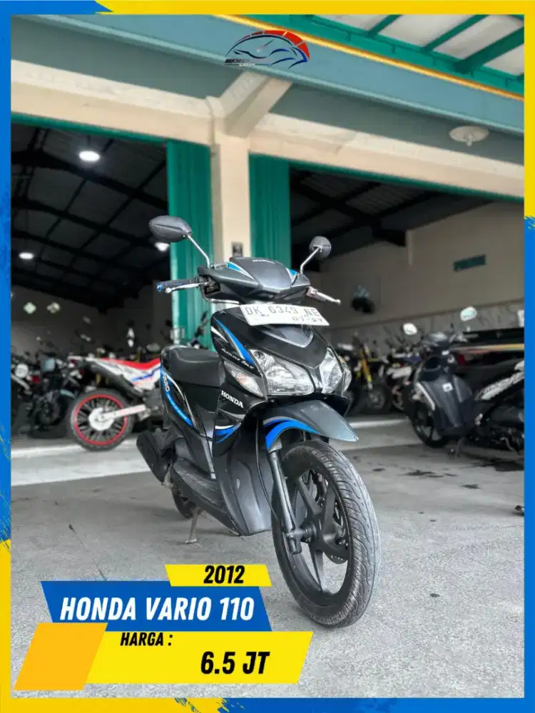HONDA VARIO 110 2012 PLAT DK MURAH POLL HIKMAH MOTOR KEPUH MALANG