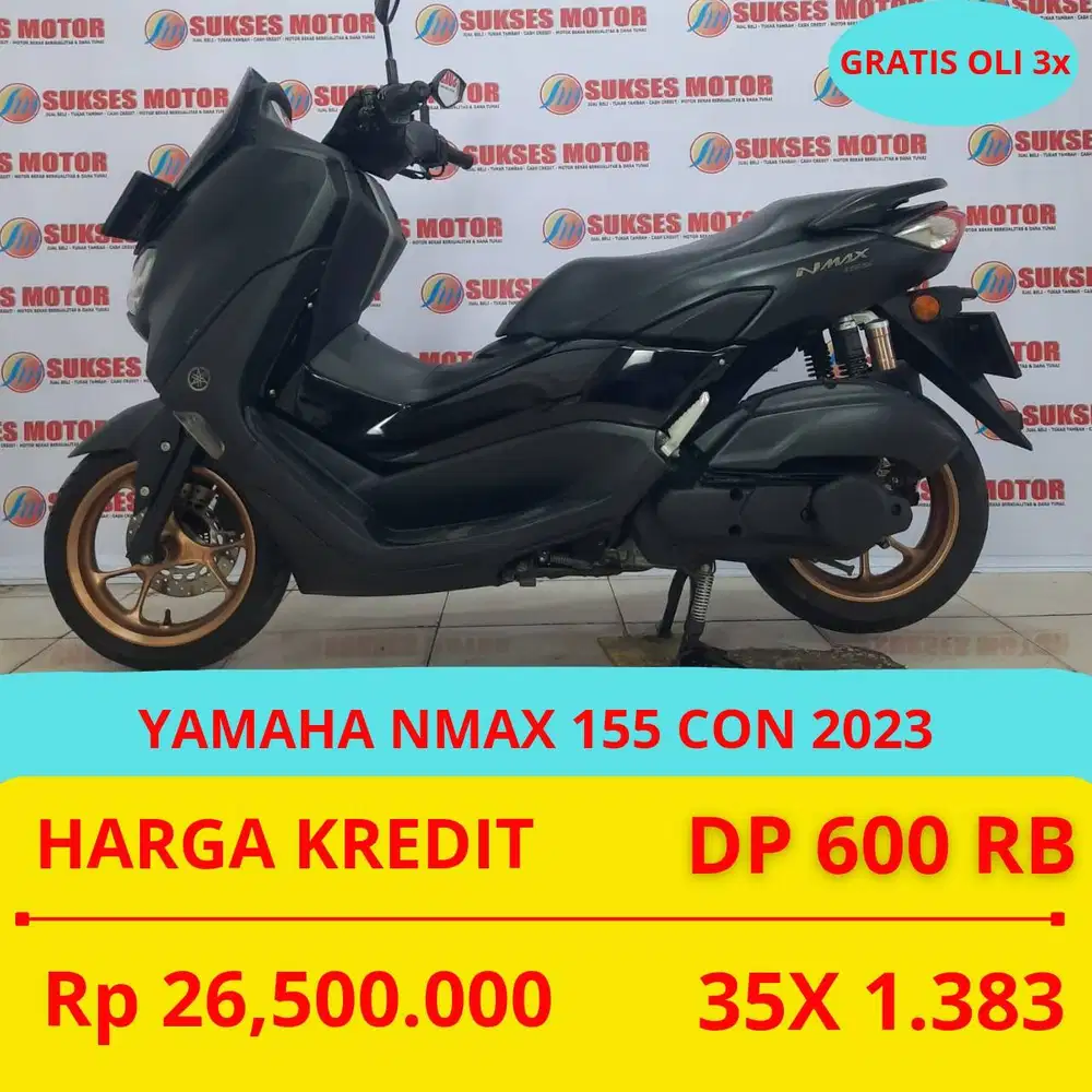 PROMO SUKSES MOTOR YAMAHA NMAX 155 CON 2023 DP MURAH 600 RIBU GUYS