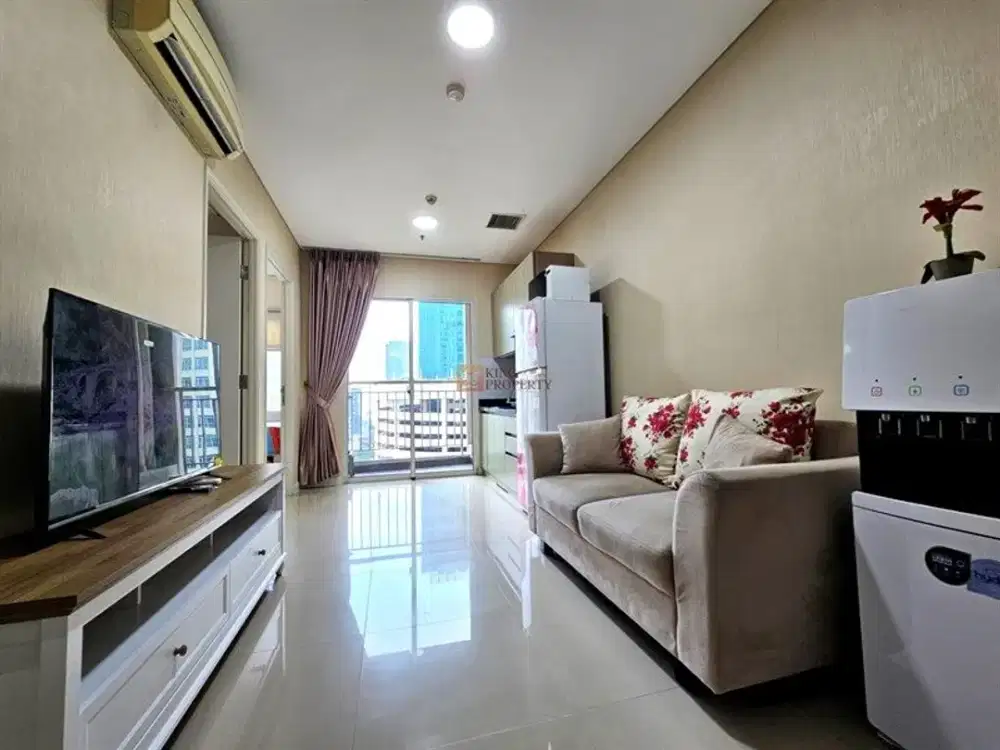 5 Menit Ke UNTAR, Fasilitas Kolam Renang, Gym, Billiard, Sky Garden, Disewa 2BR Apartemen Madison Park Furnished Minimalis