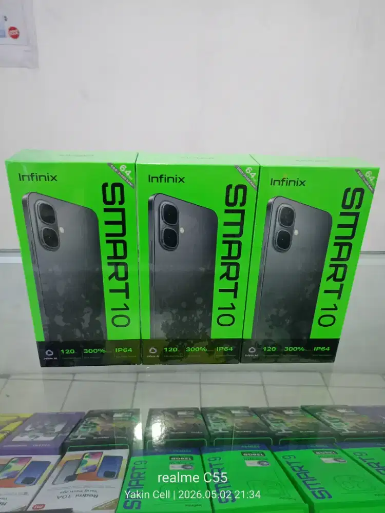 Infinix Smart 10 3/64 GB Layar 120Hz Unisoc T7250 Garansi Resmi