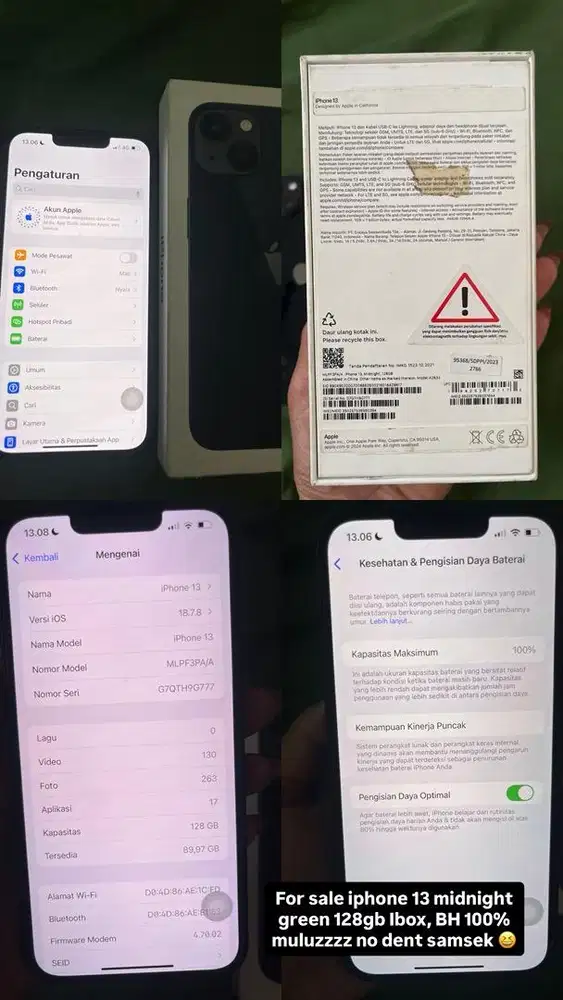Iphone 13 Ibox midnight green