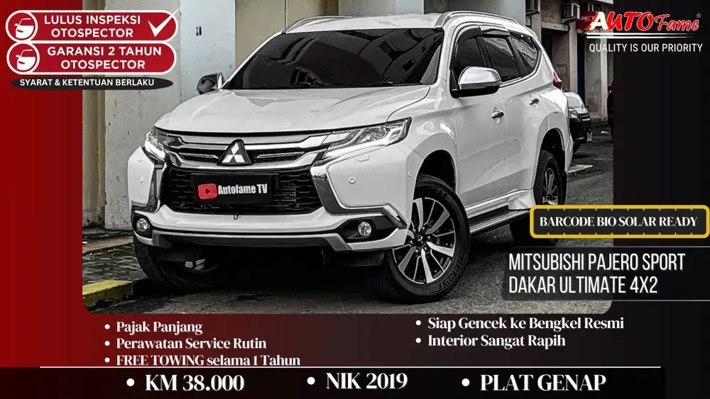 KM38RB Mitsubishi Pajero Sport Dakar Ultimate 4x2 AT White On Beige NI