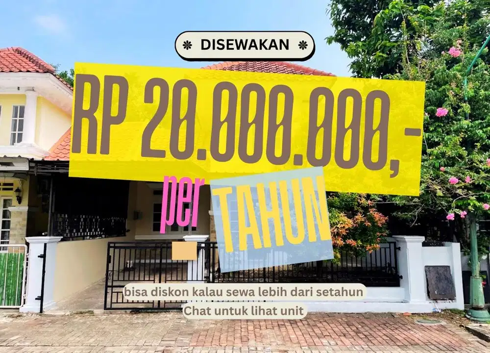 Disewakan! Rumah 2+1 KT di Citra Indah Jonggol – Luas 144m²
