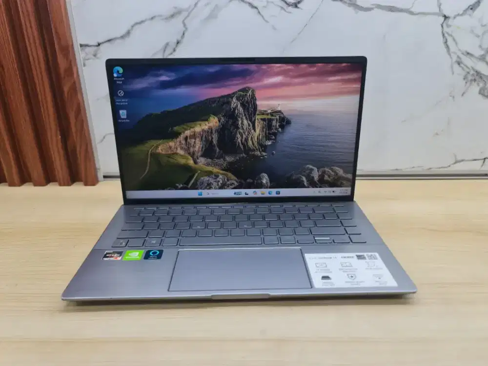 Asus ZenBook, AMD Ryzen 5, Ram 8Gb, SSD 512Gb, Layar 14 Inch
