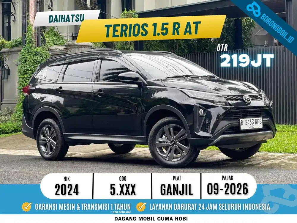 PERTALITE Daihatsu TERIOS 1.5 R AT 2024 Hitam