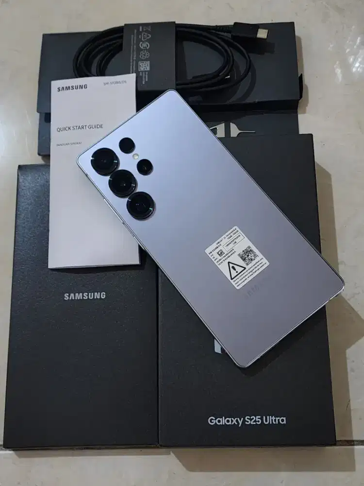 Samsung S25 Ultra 5G 12/256Gb, warna Blue Silver SEIN, 99,9% Mulus
