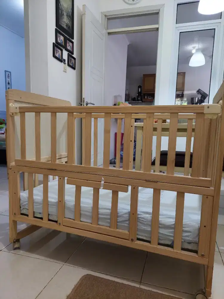 BOX BAYI MINIMALIS KAYU BABY BOX CRIB TEMPAT TIDUR RANJANG KAYU