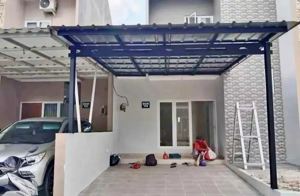 Pasang kanopi baja ringan sni