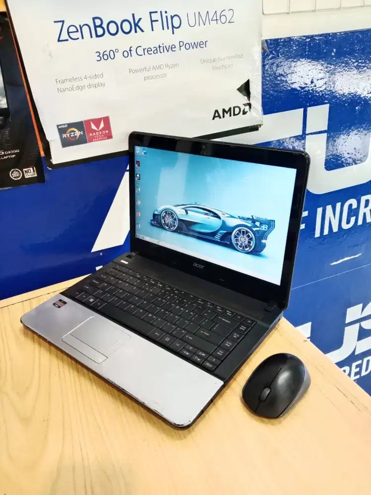 PROMO SIAP SKRIPSI LAPTOP ACER E1-421 AMD E1 RAM 4GB HDD 320GB