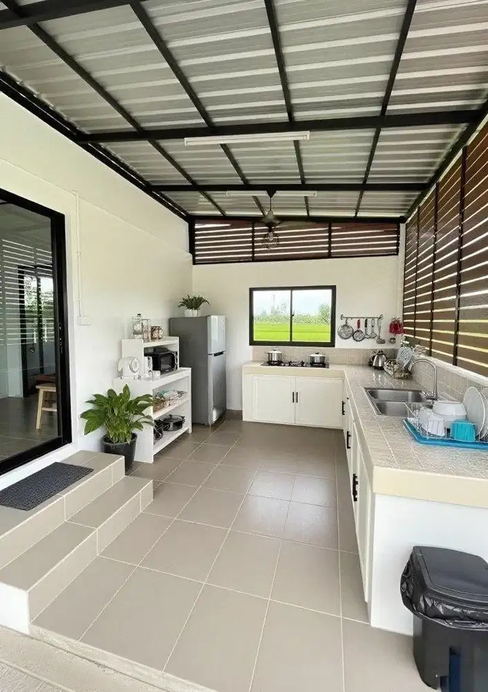 Kanopi dapur estetik semi modren