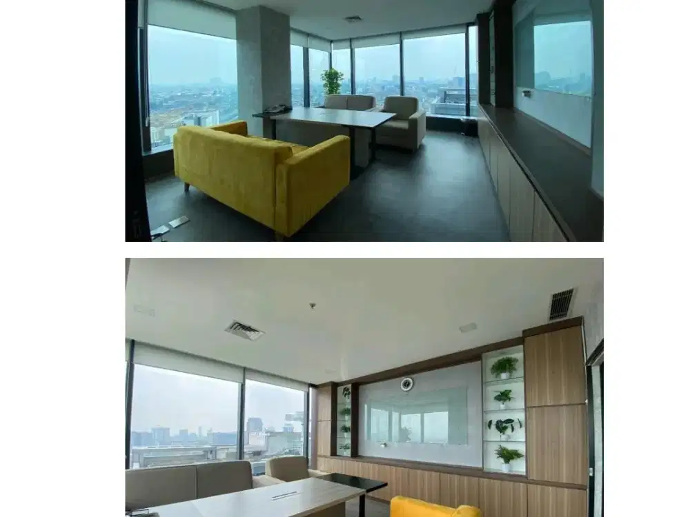 Disewakan Ruang Kantor Full Furnish Mid Point Place Tanah Abang 303Sqm