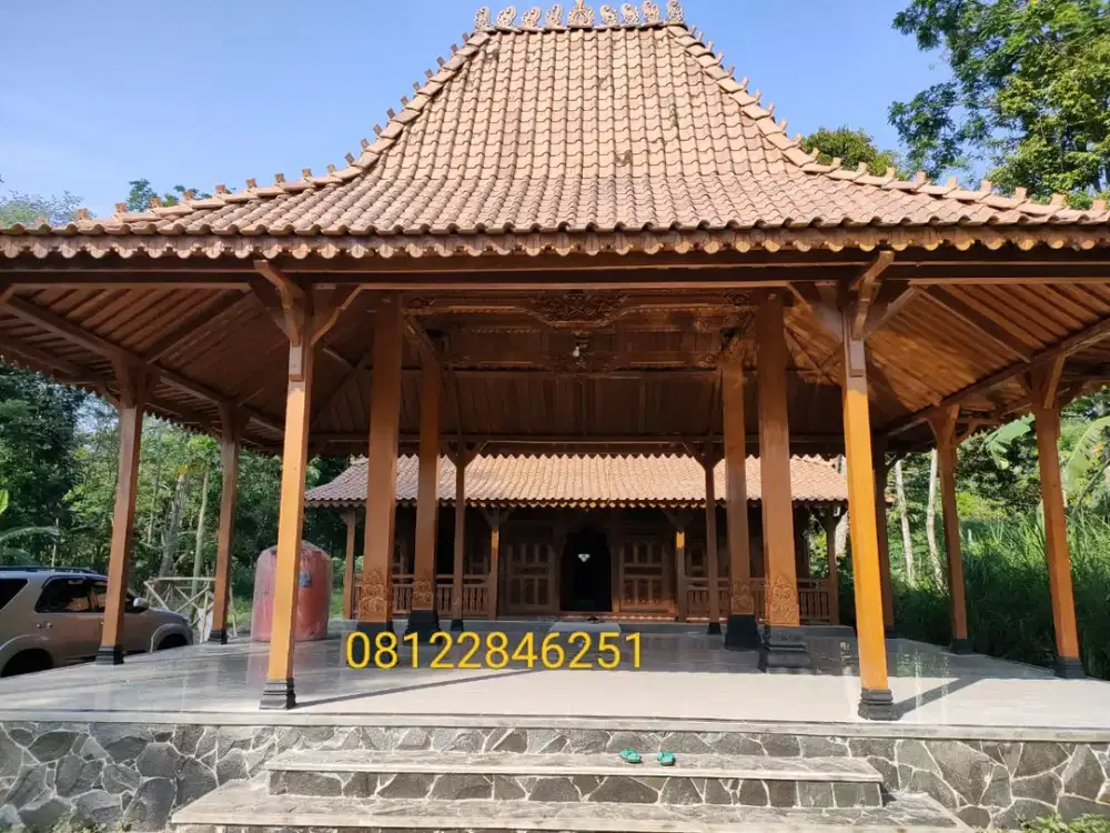 Jual Pendopo Joglo Kayu Jati, Rumah Joglo Gebyok ukir, Rumah Limasan Kayu Jati