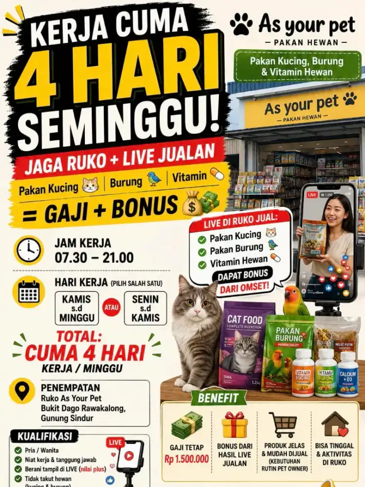 Lowongan karyawan rawakalong