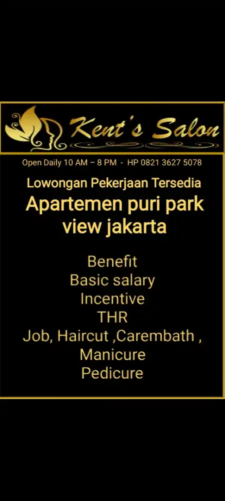Kent salon job...