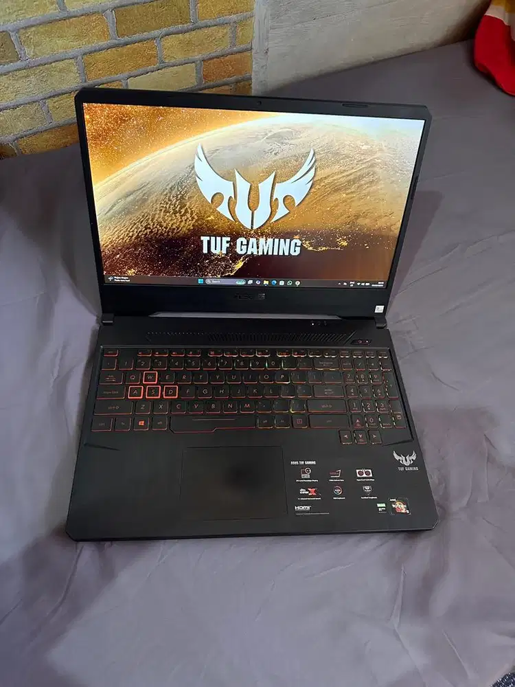 Laptop TUF gaming Fx505DD Ryzen 5-3550H GTX 1050 Ram 16/512 GB