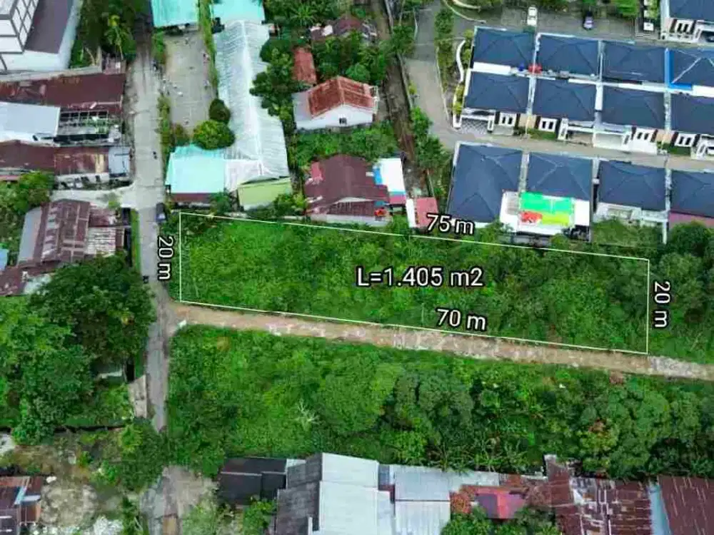 Di Jual Tanah Tepi Jalan Parit Demang 20x70