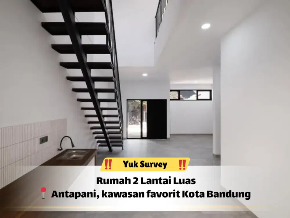 Rumah Antapani 2 Lantai 4+1KT Super Luas