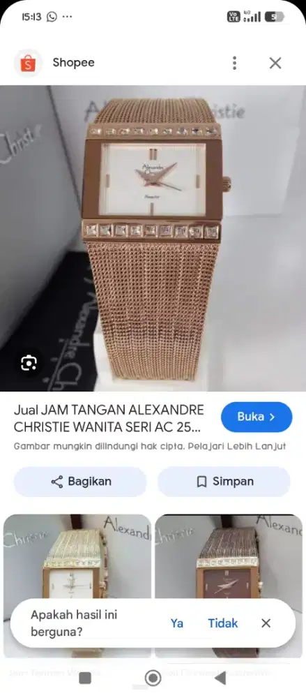 Jam tangan Alexandre Christie seri AC 2561