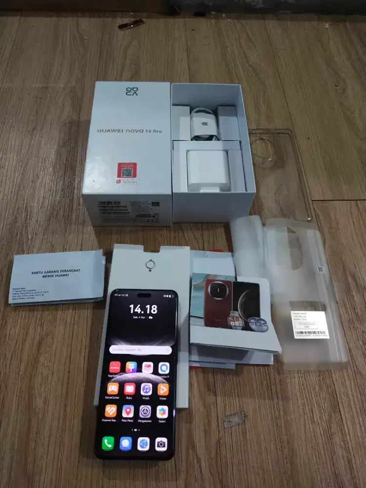 Huawei Nova 14 pro 12/512gb indo Fullset mulus bisa tt hp lain