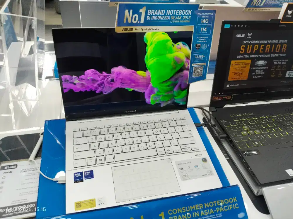 New Laptop Asus Zenbook 14 OLED, Cicilan tanpa DP, Cukup KTP saja