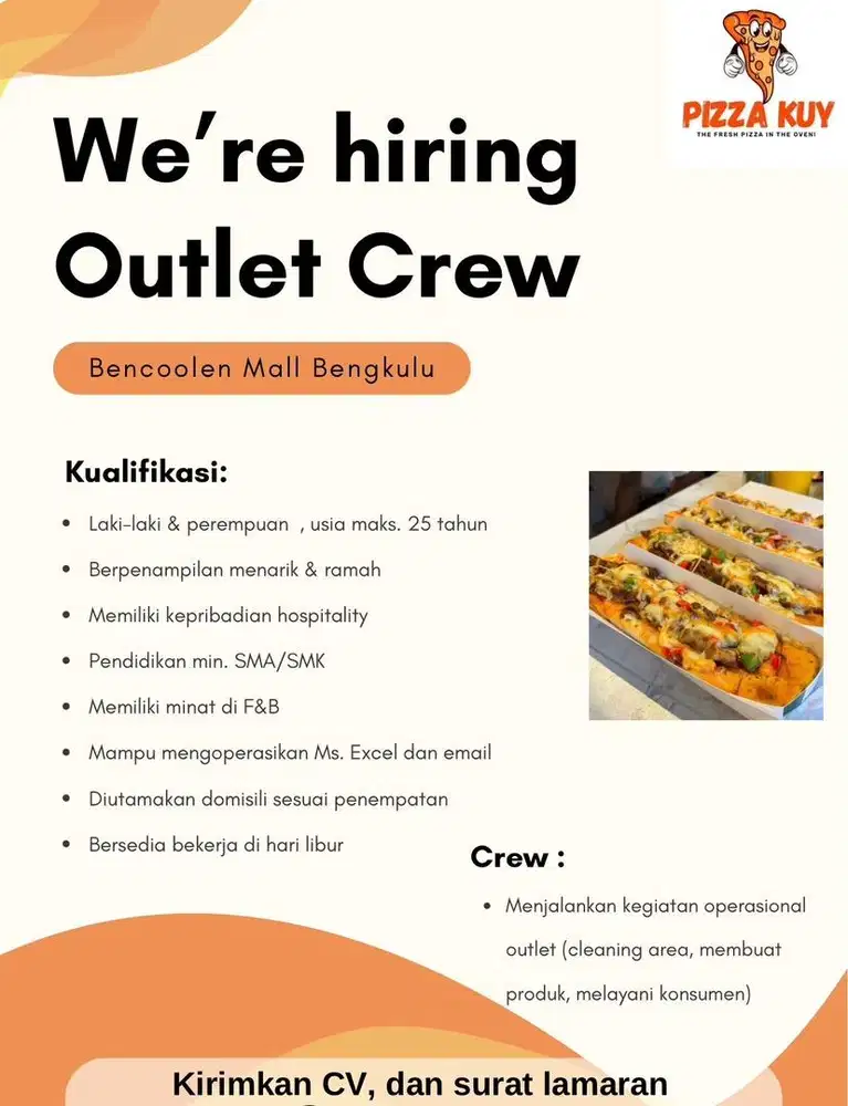 Crew Outlet Pizza Kuy