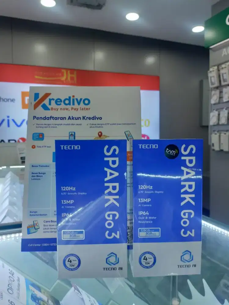 Tecno Spark Go3 4/128 Grey, Bisa Kredit Tanpa DP