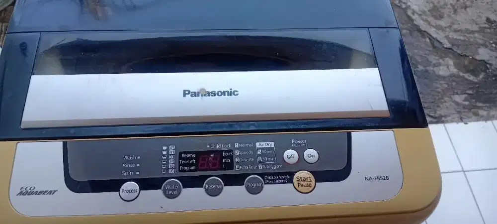 Jual mesin cuci panasonic 8 kg
