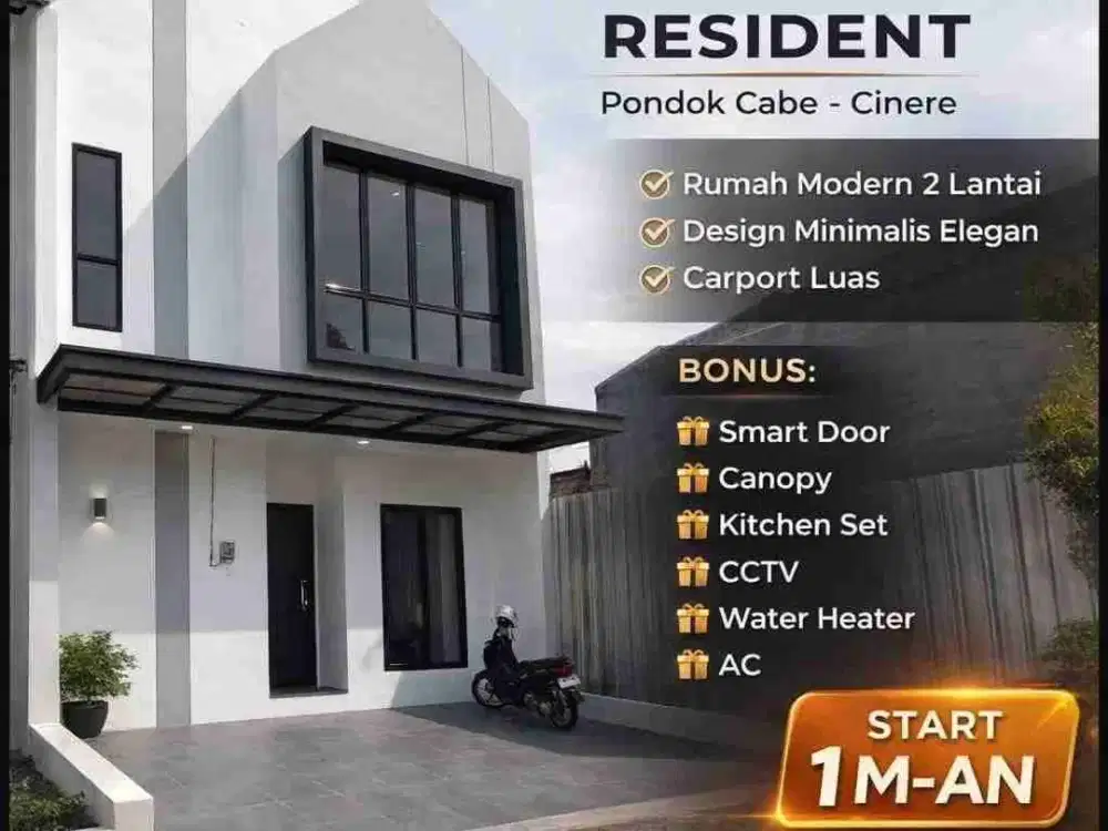 Rumah Ready Stock di Pondok Cabe Ilir Dekat Lembah Cinere Mas, Lebak Bulus, Toll Pondok Indah