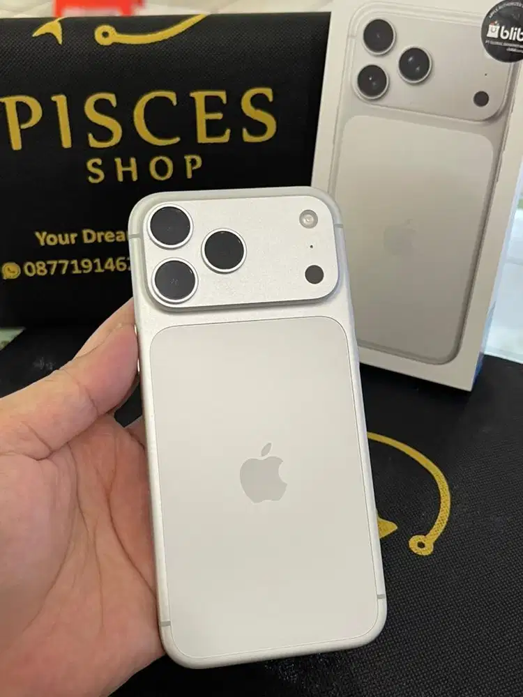 IPHONE 17 PROMAX 256 SILVER BH100 IBOX APRIL 2027