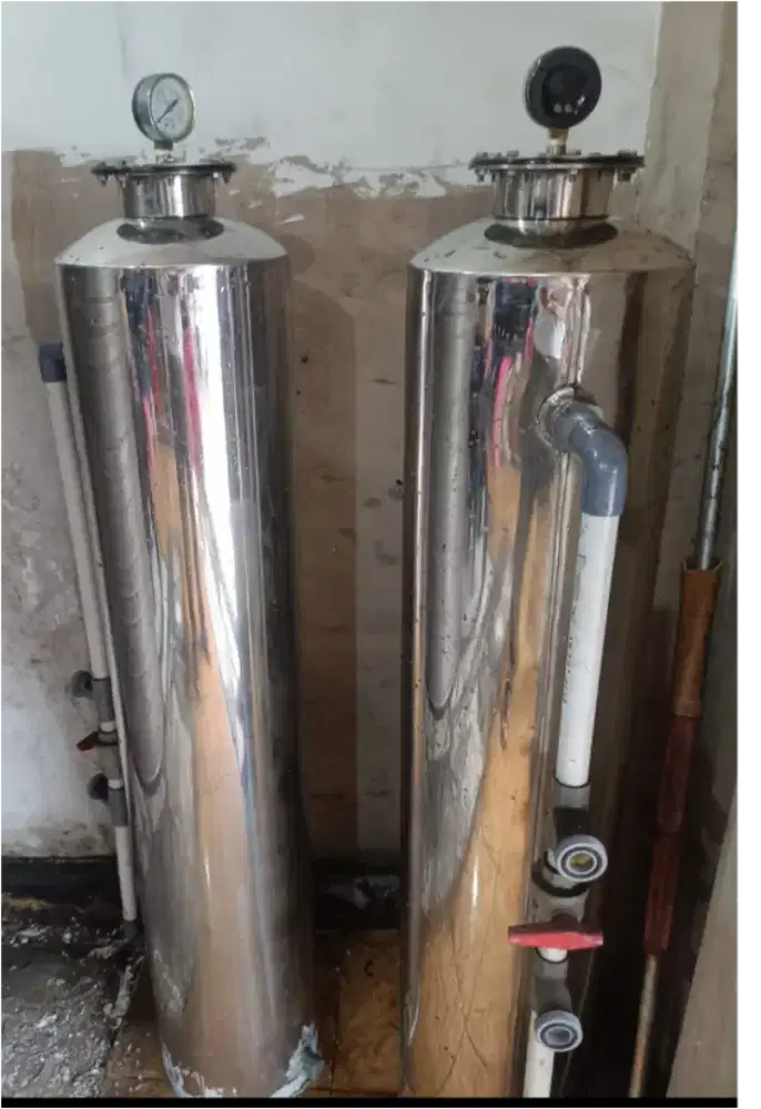 Filter air stainless stell plus carbon pasir silica