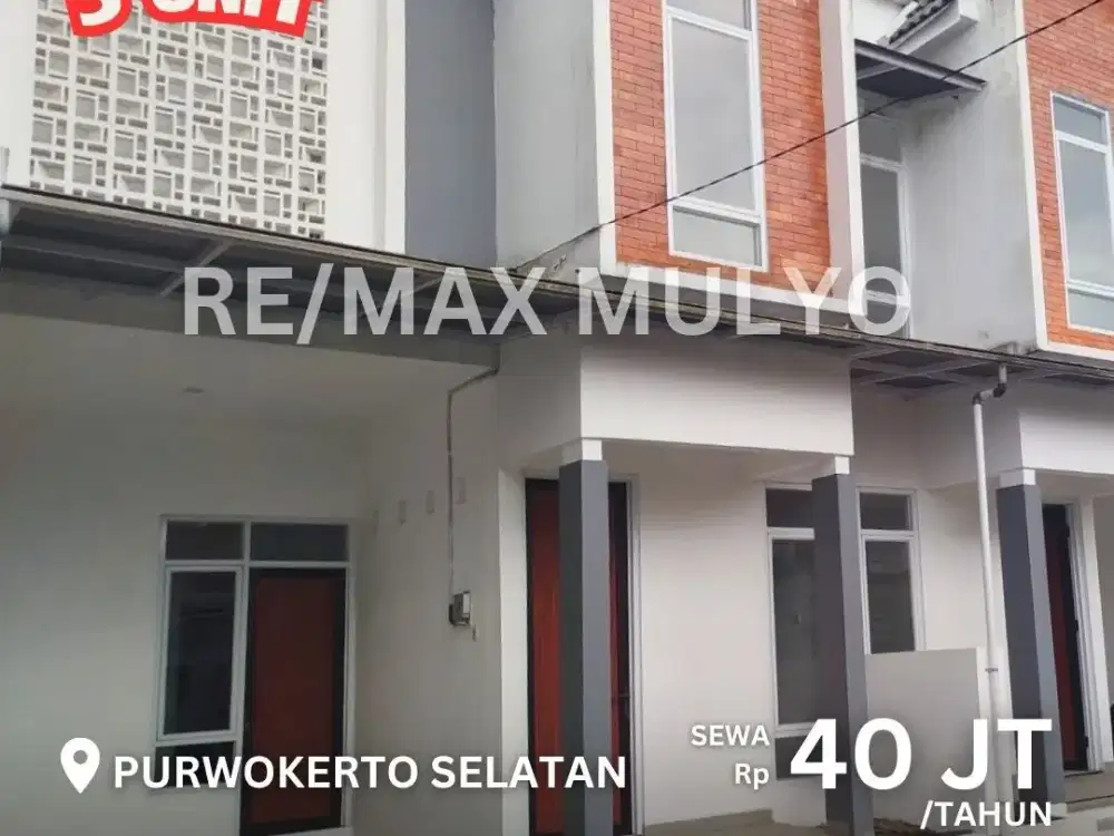 Disewakan Rumah 2 Lantai Dekat Jalan Utama dan RS Area Purwokerto Selatan