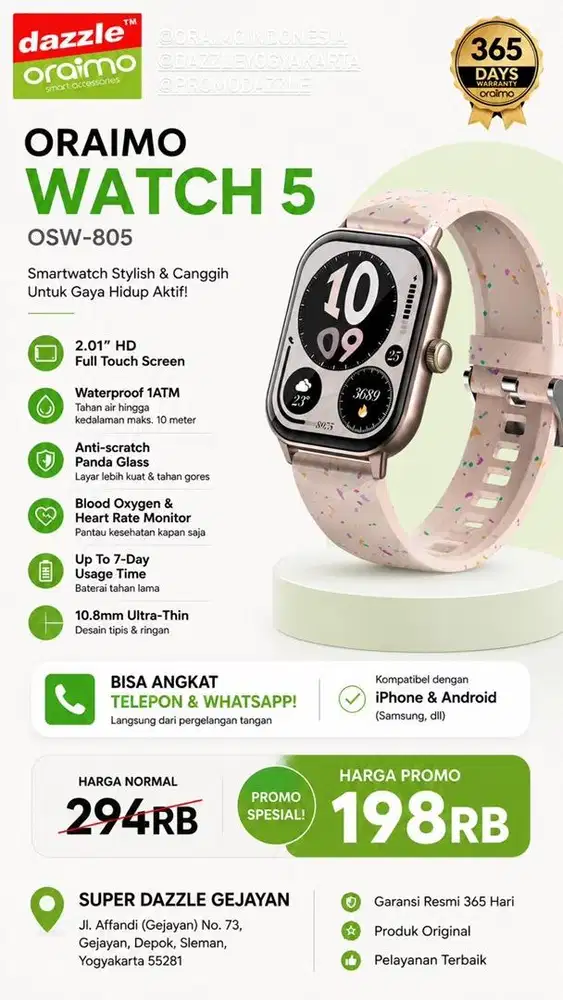 Smartwatch Oraimo Watch 5 OSW-805