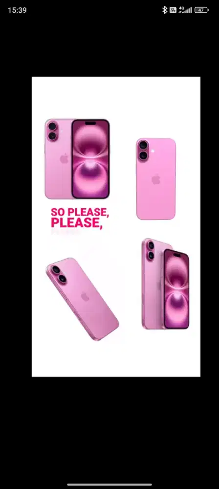 Promo cicilan iPhone 16 pink by ktedivo