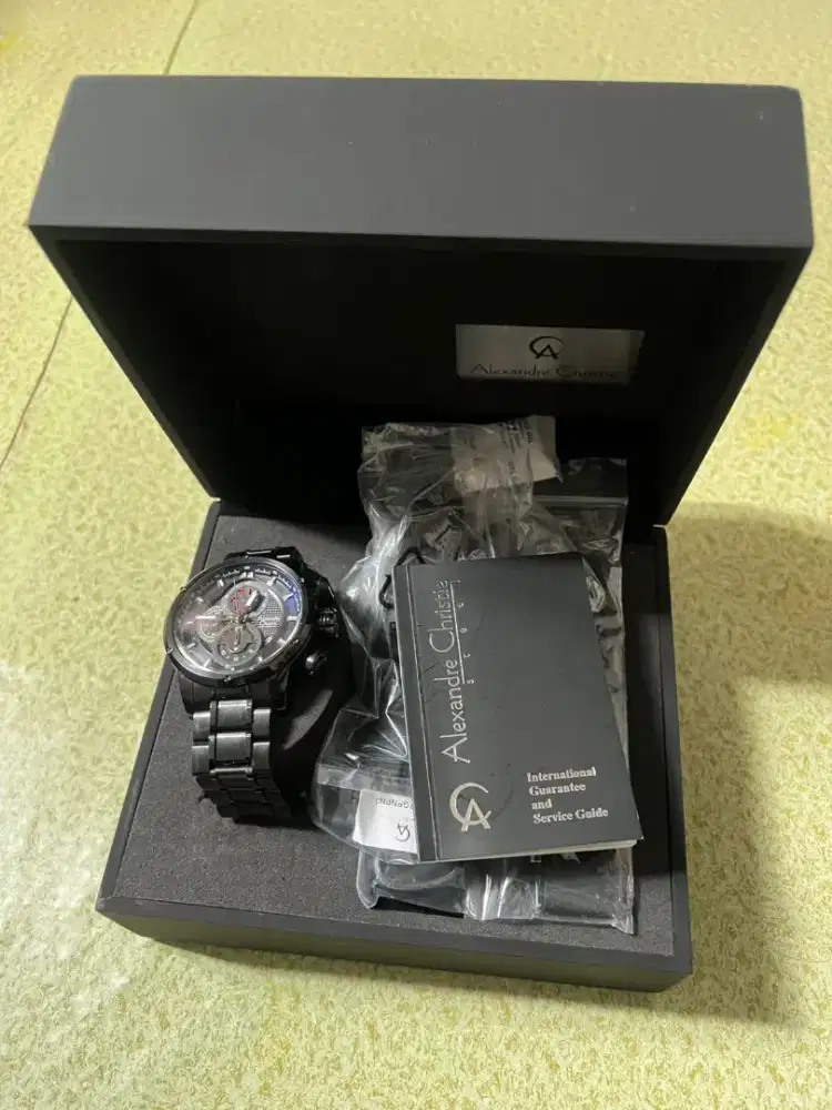 Jual jam Alexandre Christie baru pakai seminggu