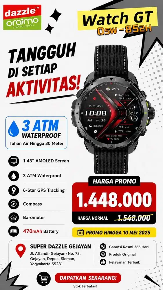 Smartwatch Oraimo Watch GT
