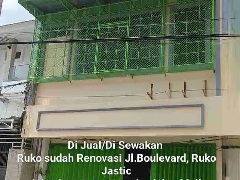 Di Jual/Di Sewakan Ruko 3 1/2 lt, komp.Ruko Jastic, Boulevard, Panakukang Mas