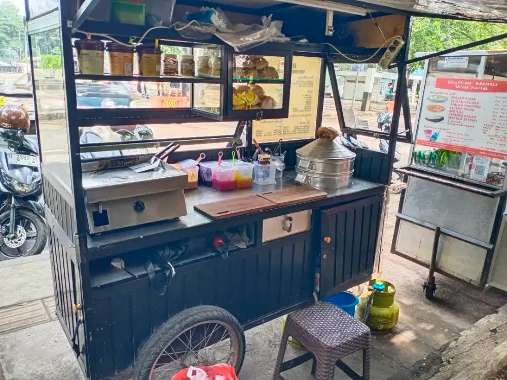 DIJUAL GEROBAK ROTI (BAGUS)
